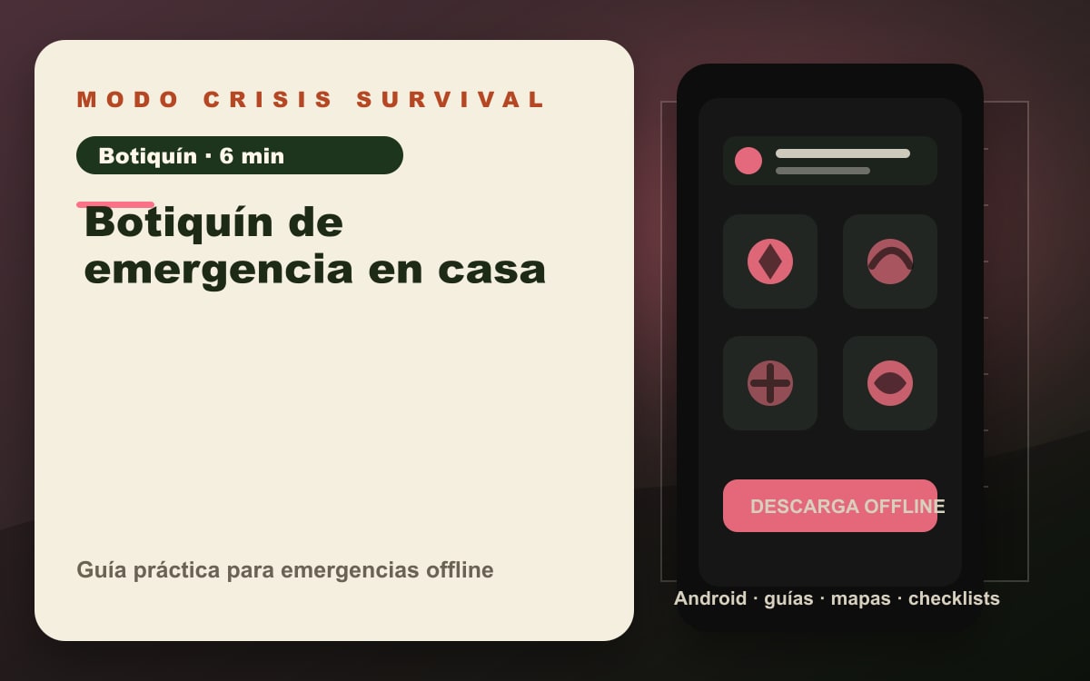Portada del artículo Botiquín de emergencia en casa