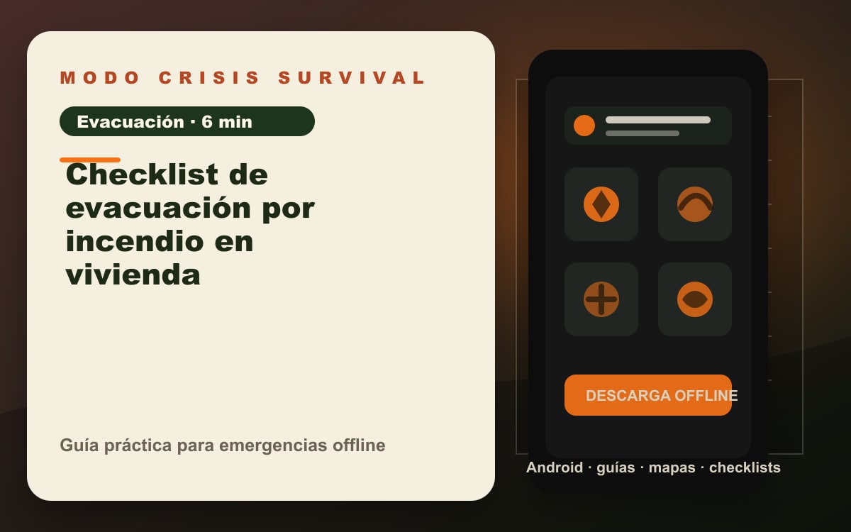 Portada del artículo Checklist de evacuación por incendio en vivienda