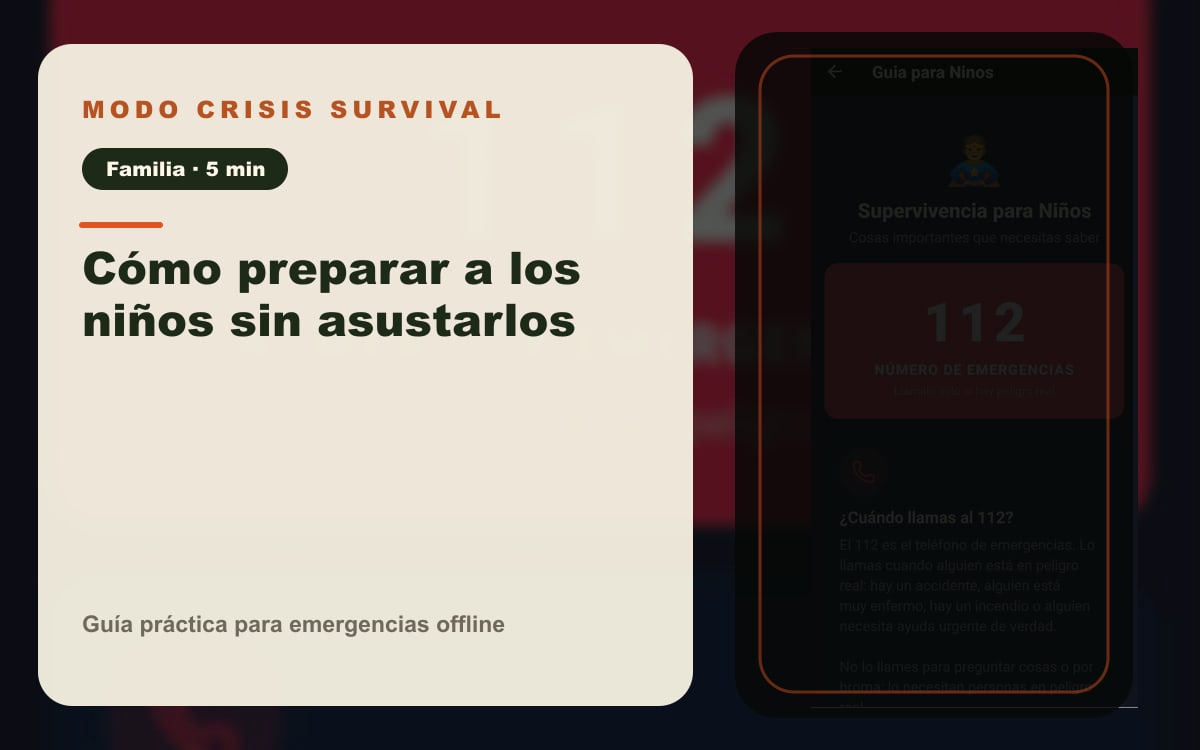 Imagen del artículo Cómo preparar a los niños sin asustarlos