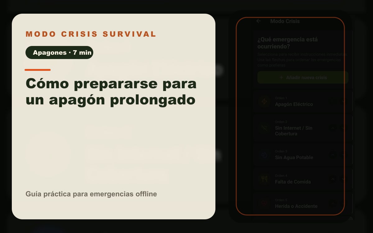 Imagen del artículo Cómo prepararse para un apagón prolongado