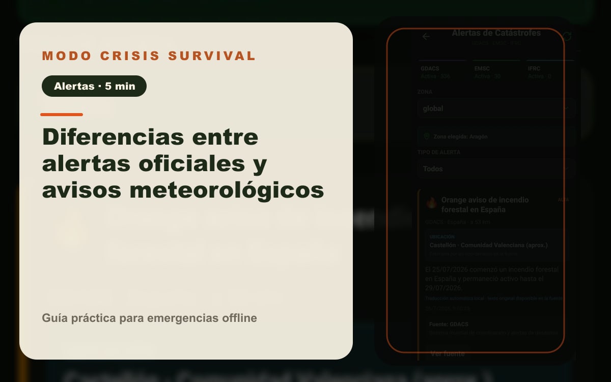 Imagen del artículo Diferencias entre alertas oficiales y avisos meteorológicos