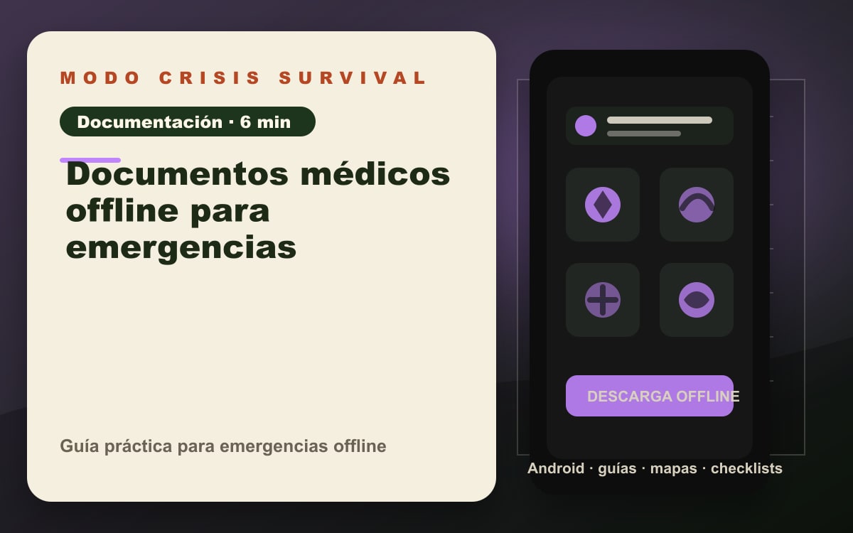 Portada del artículo Documentos médicos offline para emergencias