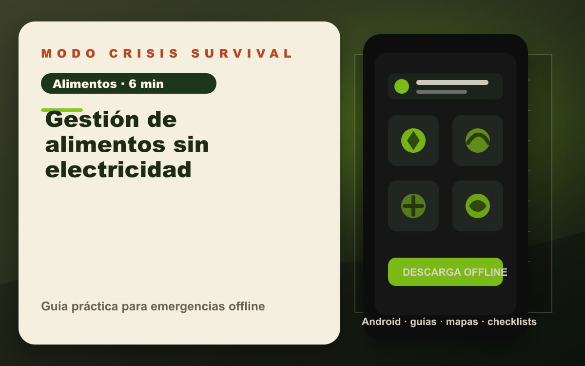 Portada del artículo Gestión de alimentos sin electricidad