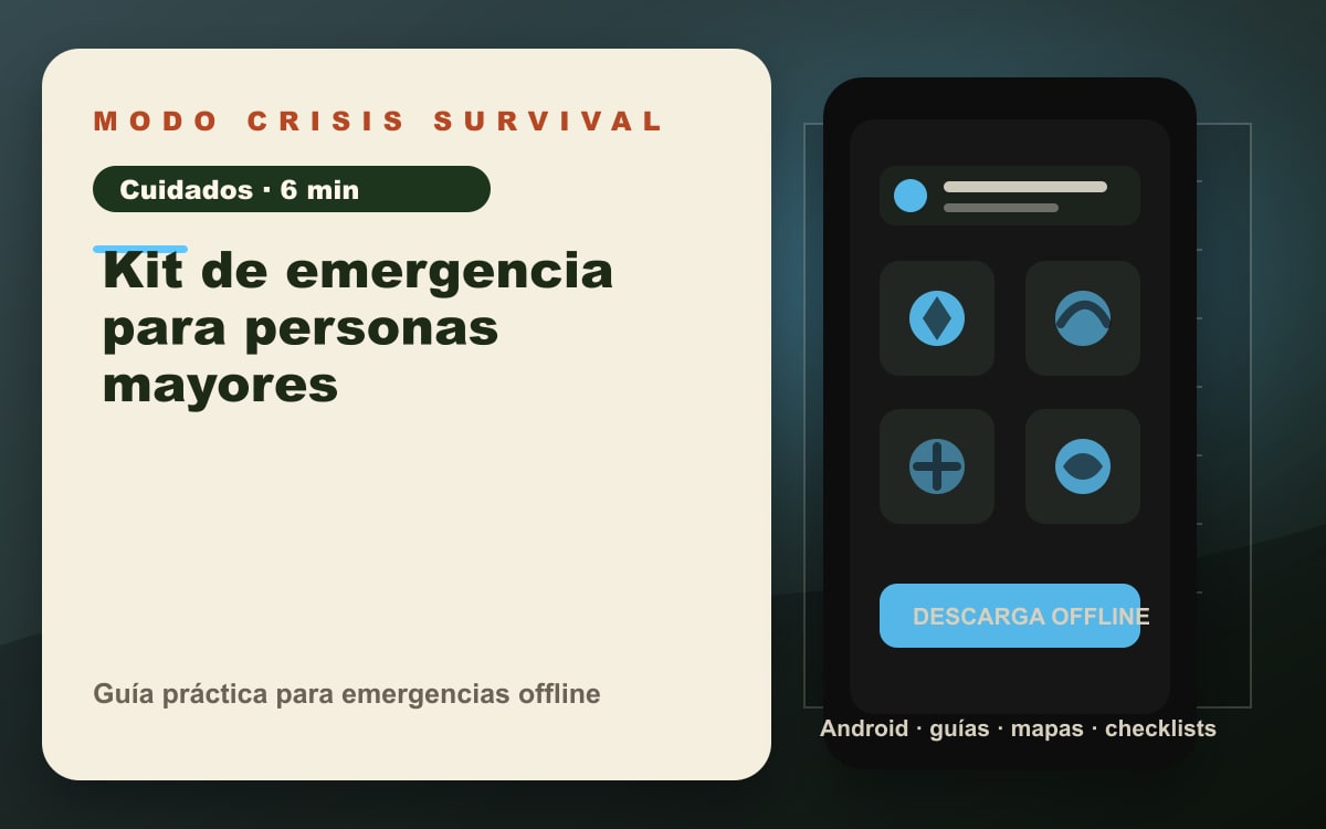 Portada del artículo Kit de emergencia para personas mayores