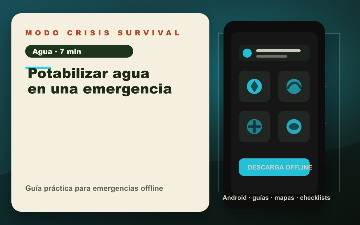 Portada del artículo Potabilizar agua en una emergencia
