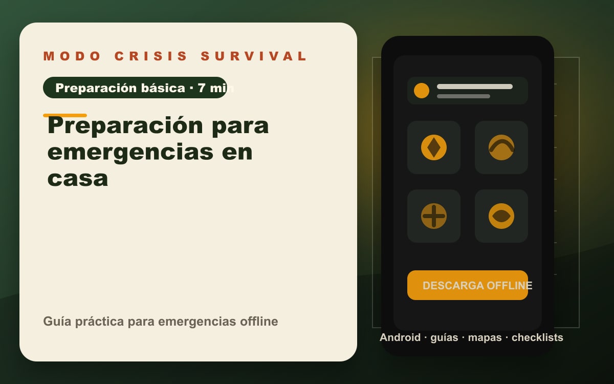 Portada del artículo Preparación para emergencias en casa