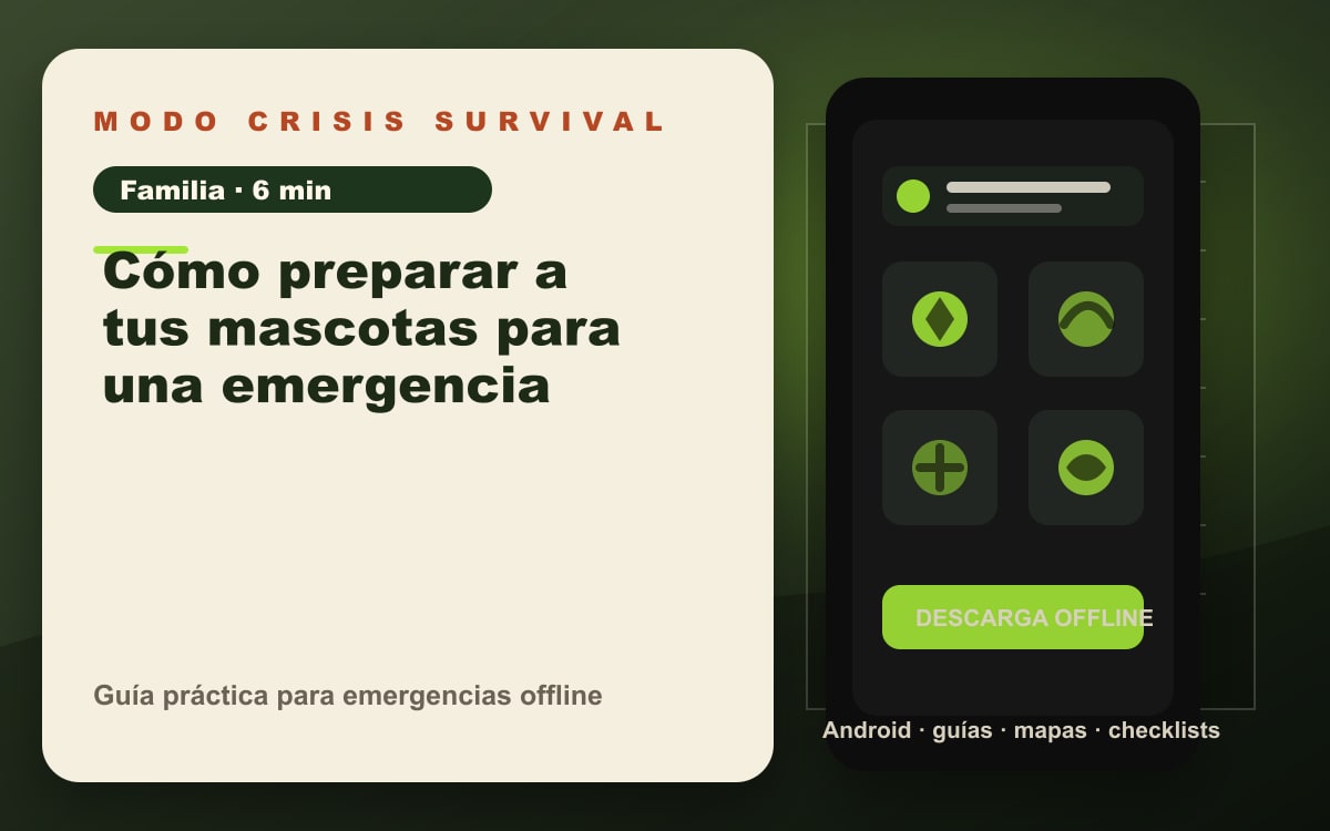 Portada del artículo Cómo preparar mascotas para emergencia
