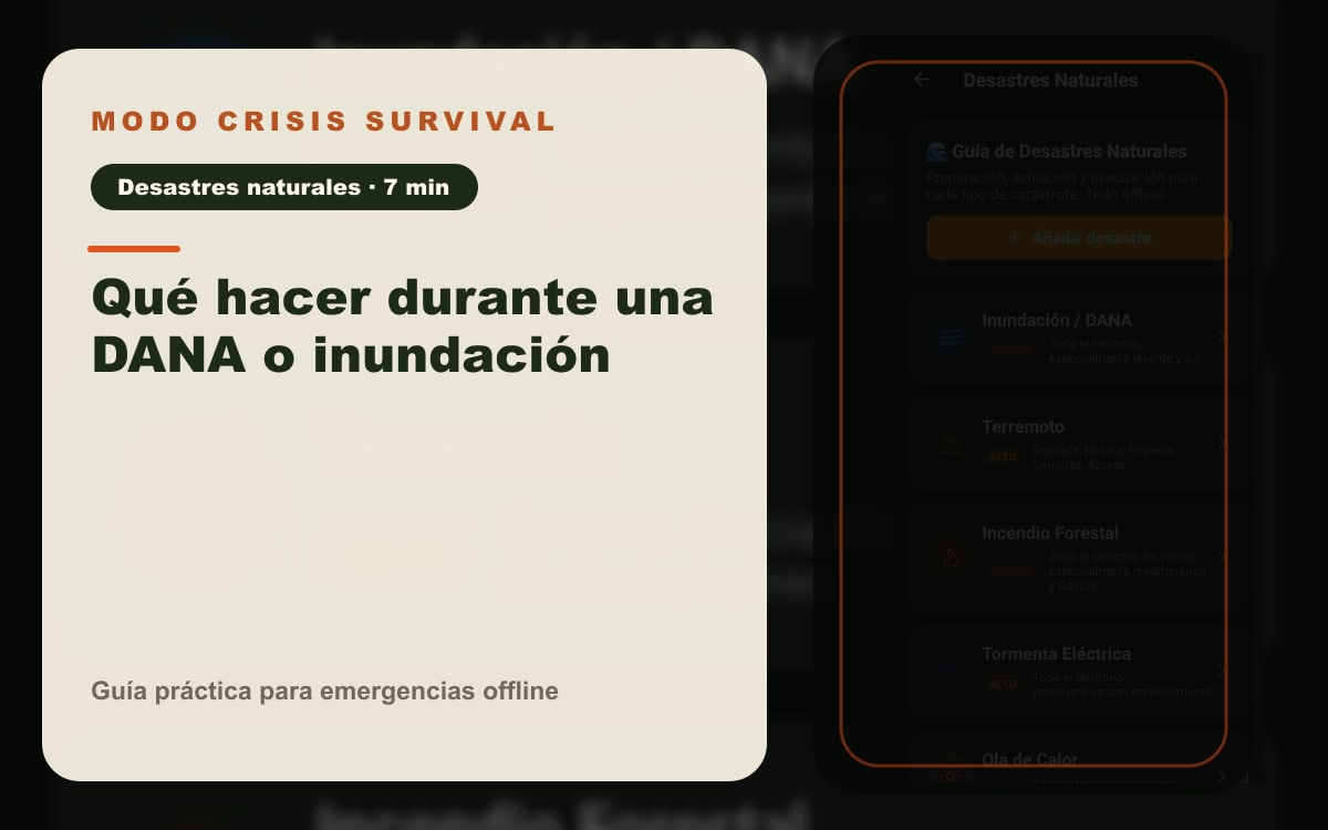 Imagen del artículo Qué hacer durante una DANA o inundación