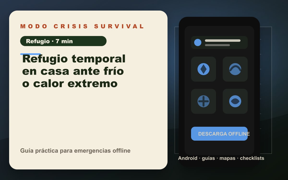 Portada del artículo Refugio temporal en casa ante frío o calor extremo