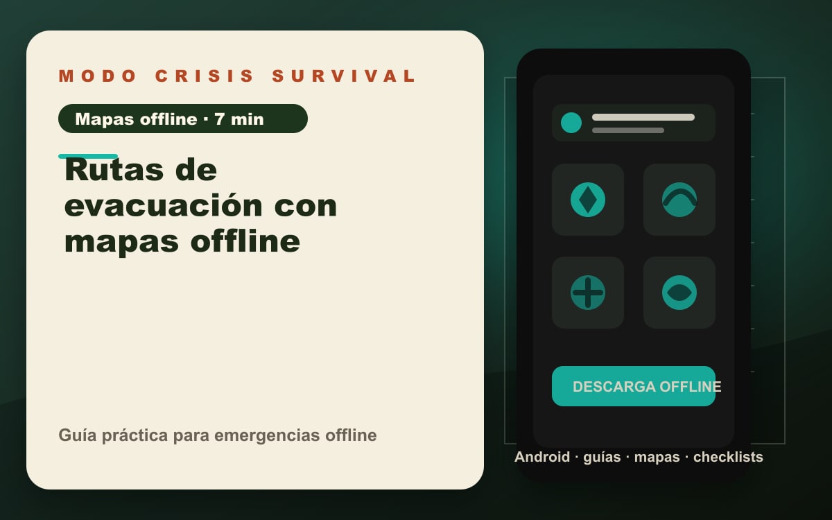 Portada del artículo Rutas de evacuación con mapas offline