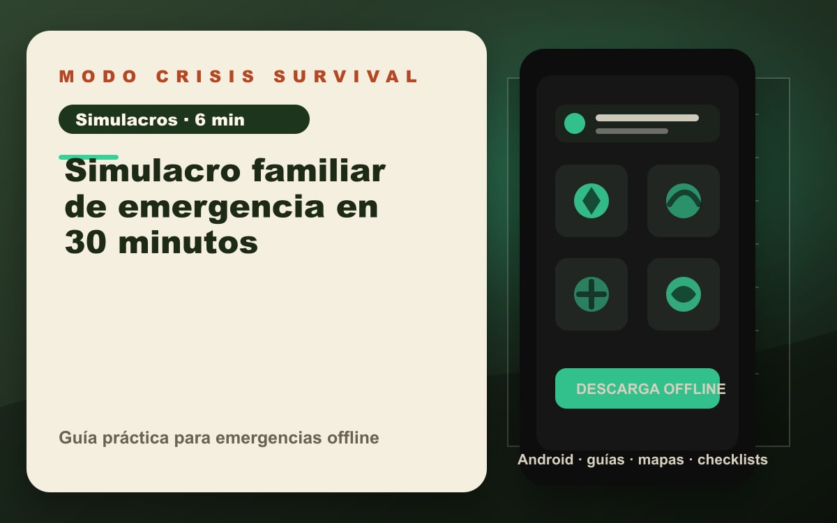 Portada del artículo Simulacro familiar de emergencia en 30 minutos